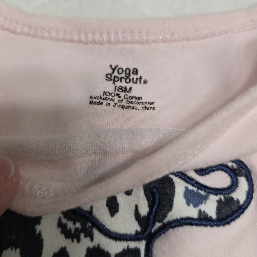 Yoga Sprout Pink Baby One-Piece Bodysuit